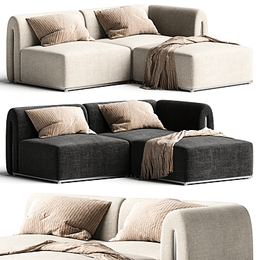 SONYA 3-Piece Outdoor Sectional 3D model image 1 