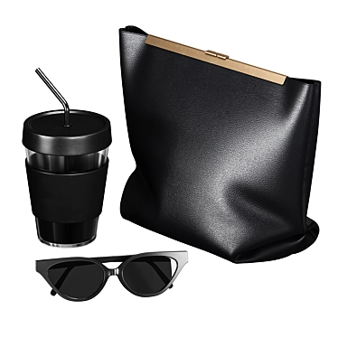 Decor Set: Bag, Sunglasses, Mug 3D model image 1 