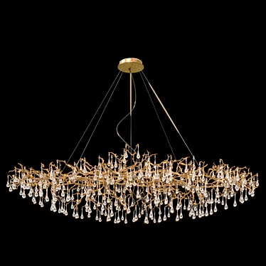 Reina V2 Art Deco Chandelier 3D model image 1 