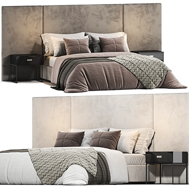 Modern Sorento Bedroom Furnishing 3D model image 1 