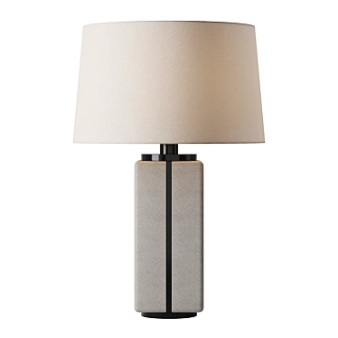 Shagreen Canister Table Lamp 3D model image 1 