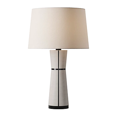 Ivory Drum Table Lamp 3D model image 1 