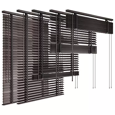 Folding wooden blinds