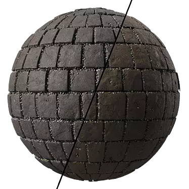 Artisan Slate Stone Paving Kit 3D model image 1 