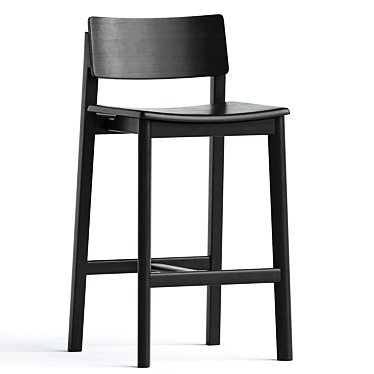 Elegant Poise Counter Stool 3D model image 1 