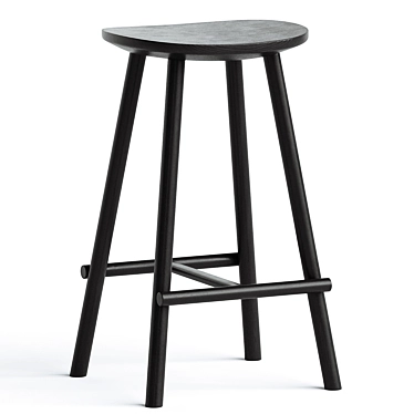  Sleek Modern Counter Stool 3D model image 1 