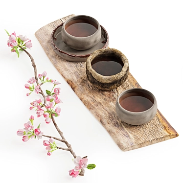 Renewal Spring Tea Tray Display 3D model image 1 