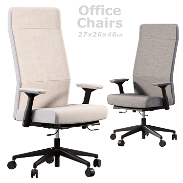  Ergonomic Siento Office Chair 3D model image 1 