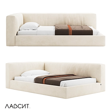 Modern OM King-Size Bed 3D model image 1 