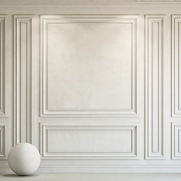 Decorative Plaster with Molding 282 3D model image 1 