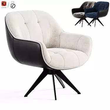 Elegant GREN Berjer Armchair Model 3D model image 1 