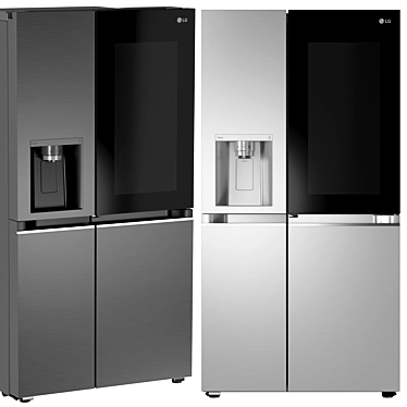 Premium LG Refrigerator Bundle - Trio 3D model image 1 