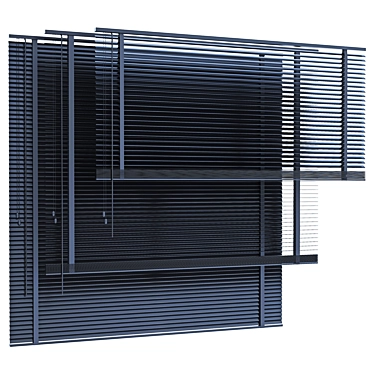 Venetian Blinds: Stylish Window Décor 3D model image 1 