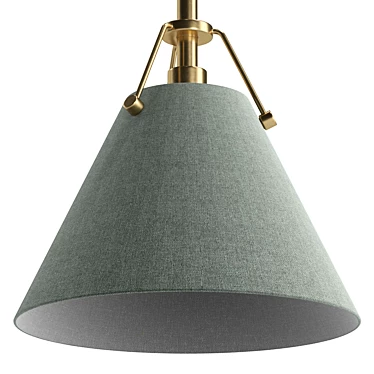 Modern Cone Pendant Light Fixture 3D model image 1 