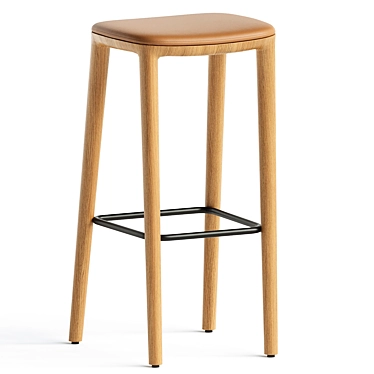 Sleek and Stylish NEVA Bar Stool 3D model image 1 