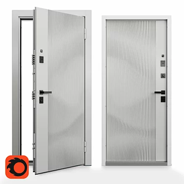 Ultimatum M Steel Door Design 3D model image 1 