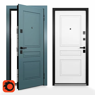 Ultimatum M Customizable Steel Door 3D model image 1 