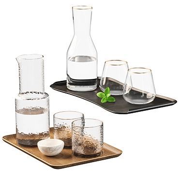 Zara Home Decorative Glassware Set 3D model image 1 