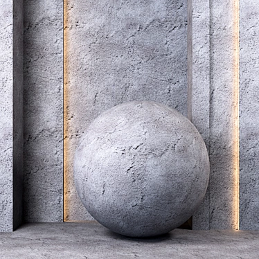 Seamless 4K Concrete Textures Set 3D model image 1 