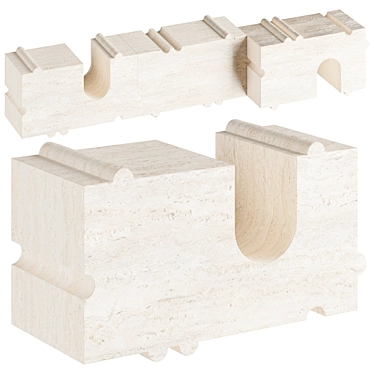 Stylish Kelly Wearstler Bench 3D model image 1 