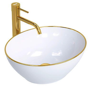 REASofia Washbasin for Countertops 3D model image 1 