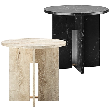 Modern Round Table TRNK 800mm 3D model image 1 