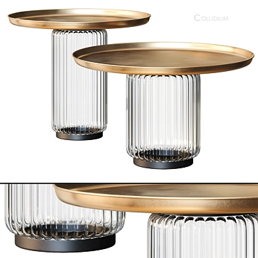 Contemporary Glass Coffee Table 3D model image 1 