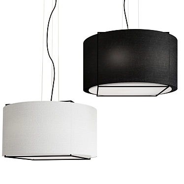 Sleek Lewit Pendant Lamp 3D model image 1 