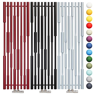 Terma CANE Radiators Set 3D model image 1 