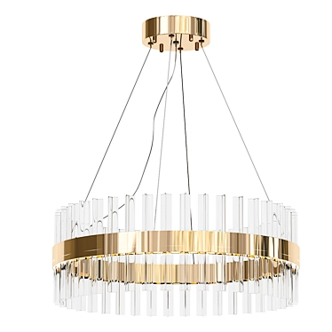 Modern LED Ring Chandelier 50cm 3D model image 1 