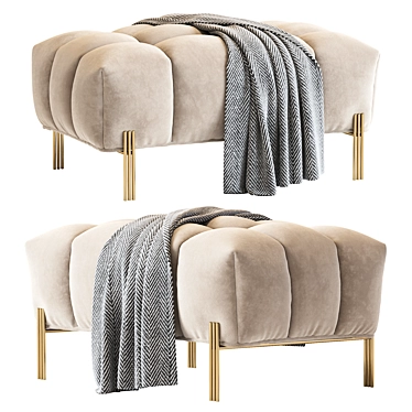 Contemporary Sienna Bench 2016 3D model image 1 