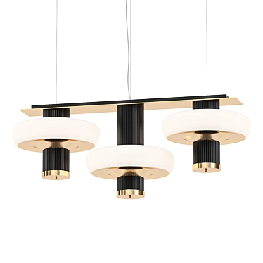 Elegant Claire Chandelier Pendant 3D model image 1 