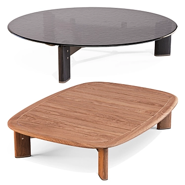 Poliform Ketch Coffee Tables Set 3D model image 1 