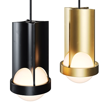 Modern Taka Metal Pendant Light 3D model image 1 