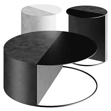 Forma&Cemento Nightstand Table 3D model image 1 