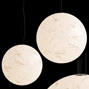 Modern Minimalist Moon Pendant Light 3D model image 1 