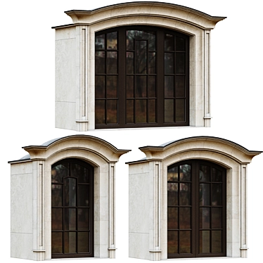 Attic Windows - Various Sizes 3D model image 1 