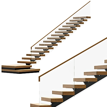 Ascending Steps for Elevated Spaces 3D model image 1 