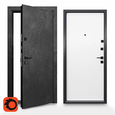 Delta PRO: Timeless Door Upgrade 3D model image 1 