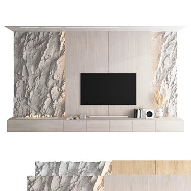 Frame 65" QLED TV & Soundbar 3D model image 1 