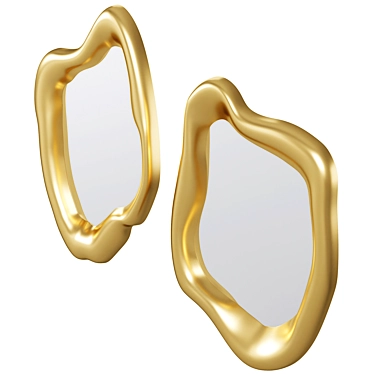 Kare Design Holographic Wall Mirror 3D model image 1 