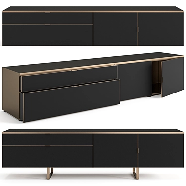 Modern Minimalist Plan Sideboard 3D model image 1 