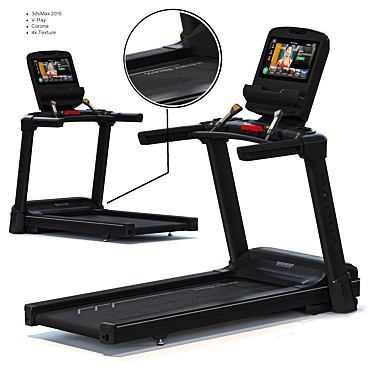 Matrix Lifestyle Treadmill: Fitness Innovation 3D model image 1 