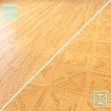 Versatile High-Quality Wood Flooring 3D model image 1 