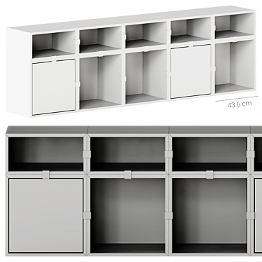 Modular Muuto Stacked Storage System 3D model image 1 