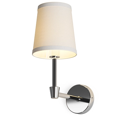 Smart Beige Nickel Wall Sconce 3D model image 1 