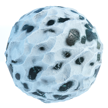 Frosted Ice Material Texture Pack 3D model image 1 