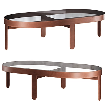 Modern Palmas Coffee Table by Croft House 3D model image 1 