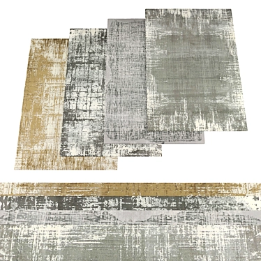 Texture Rugs Set of 4 3D model image 1 