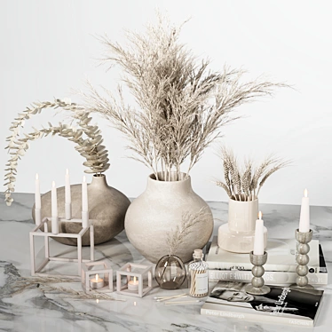 Natural Harmony Decor Set 3D model image 1 